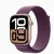 Apple Watch Series 10 GPS 42mm Rose Gold Aluminum Case with Sport Loop Plum MWWK3